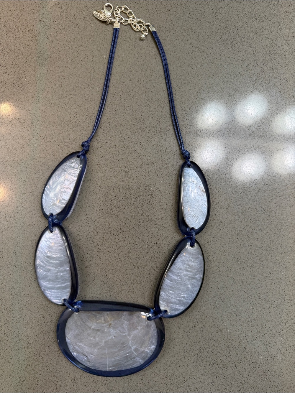 Style & Co. Blue Resin Statement Necklace